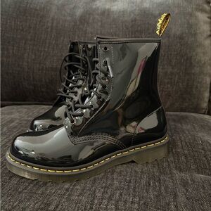 Dr. Martens Black Patent Leather Boots - Women’s Size 11 - Brand New